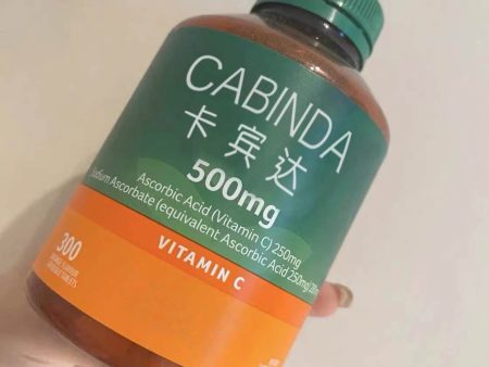 CABINDA Vitamins, Immune Vitamin C, Zero Sugar, Natural Orange Flavor, 300 Chewable Tablets Online now