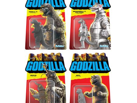 Toho ReAction Wave 3 - Godzilla  74, Mechagodzilla  74, Megalon & Minya Online Hot Sale