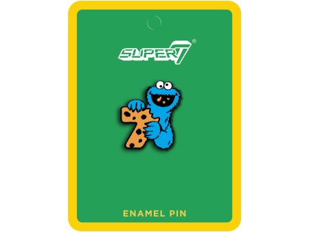 Sesame Street Enamel Pin - Cookie Monster x Super7 Hot on Sale