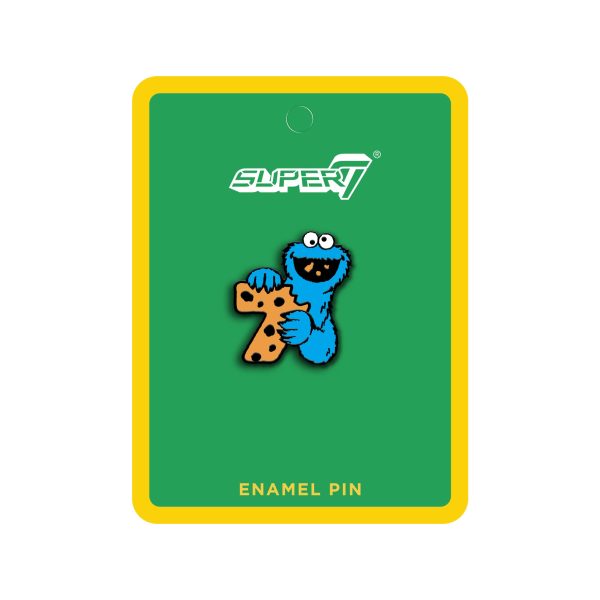 Sesame Street Enamel Pin - Cookie Monster x Super7 Hot on Sale