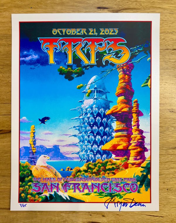 Roger Dean “TRPS 2023” Metallic White Edition Poster Supply