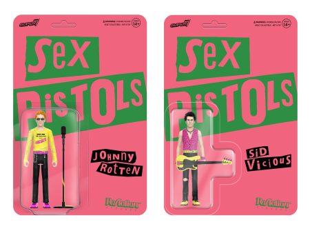 Sex Pistols ReAction Figures Wave 2 - Never Mind The Bollocks - Johnny Rotten & Sid Vicious Sale