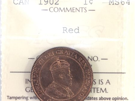 1902 Canada 1-cent ICCS Certified MS-64 Red (XDM 367) For Cheap