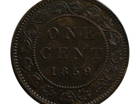 1859 Wide 9 8 Canada 1-cent AU-UNC (AU-55) $ Hot on Sale