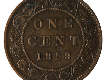 1859 Wide 9 8 Canada 1-cent Extra Fine (EF-40) $ Online Hot Sale