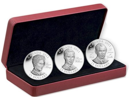 2011 Canada $15 Continuity of the Crown Sterling Silver 3-Coin Set Discount