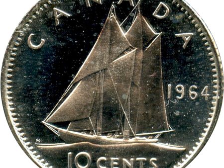 1964 Canada 10-cents Proof Like For Cheap