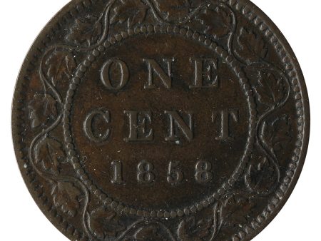 1858 Canada 1-cent Very Fine (VF-20) $ For Sale