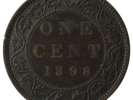 1898H Canada 1-cent Fine (F-12) Fashion