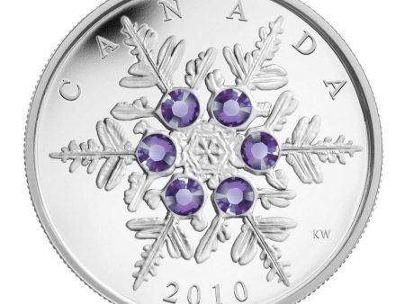 2010 Canada $20 Tanzanite Crystal Snowflake Fine Silver Online Sale