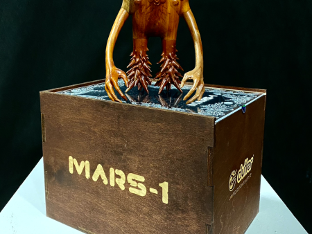 WOODEN ELECTRIC MONKEY MAN SCULPTURE BY MARS-1 Online Sale