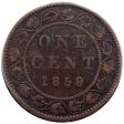 1859 Wide 9 8 Canada 1-cent Very Good (VG-8) Online Hot Sale