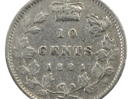 1884 Canada 10-cents Fine (F-12) $ Online Sale