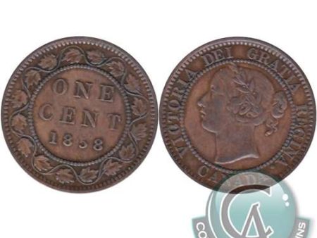 1858 Canada 1-cent VF-EF (VF-30) $ For Discount