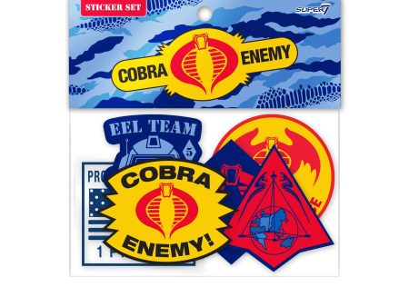 G.I. Joe - Cobra Die Cut Sticker Set with Header Card Hot on Sale