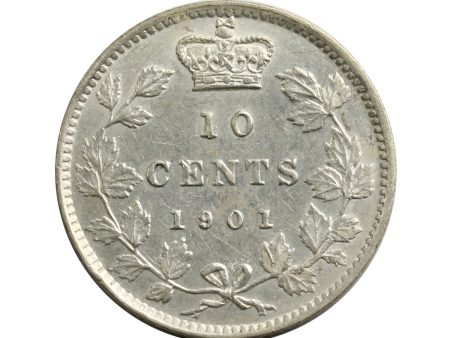 1901 Canada 10-cents EF-AU (EF-45) $ Fashion