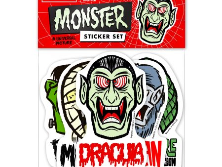 Universal Monsters Stickers - FreakyFaces Sticker Pack Fashion