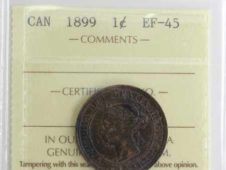 1899 Canada 1-cent ICCS Certified EF-45 Hot on Sale