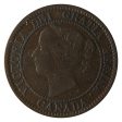 1858 Canada 1-cent F-VF (F-15) $ For Cheap