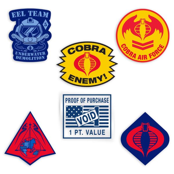 G.I. Joe - Cobra Die Cut Sticker Set with Header Card Hot on Sale