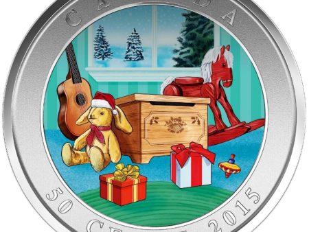 2015 Canada 50-cent Holiday Toy Box Lenticular Coin Online Sale