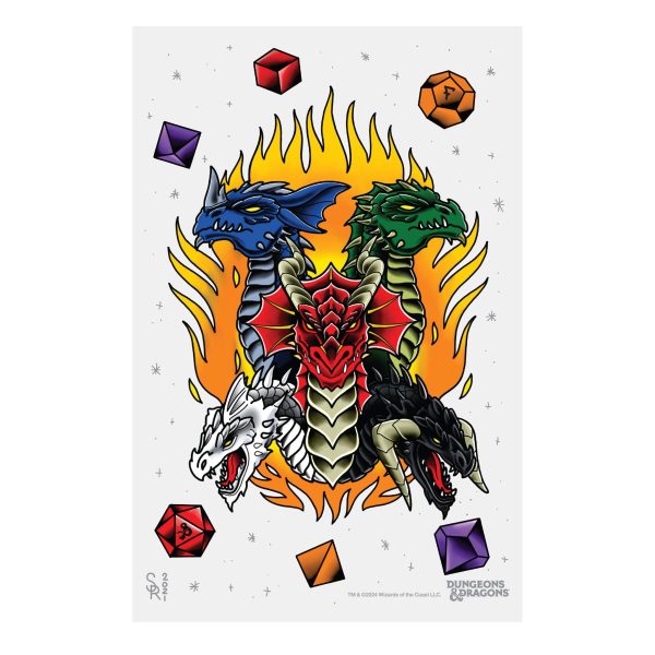 Dungeons and Dragons - XL Temporary Tattoos Set Online