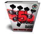 5 Strings Bass Guitar Real - Large Authentic WAVE Samples Studio Library Online now