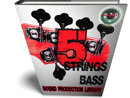 5 Strings Bass Guitar Real - Large Authentic WAVE Samples Studio Library Online now