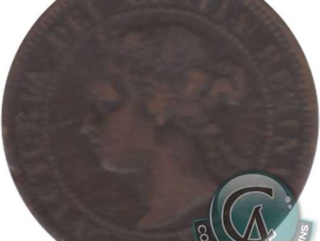 1892 Obv. 4 Canada 1-cent VG-F (VG-10) Sale