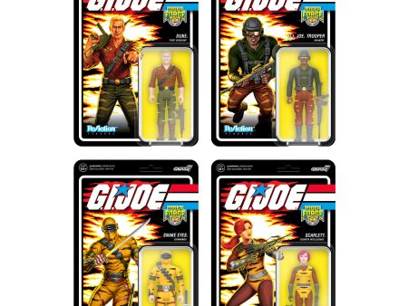 G.I. Joe ReAction Figures Wave 6 - Tiger Force (Set of 4) Supply