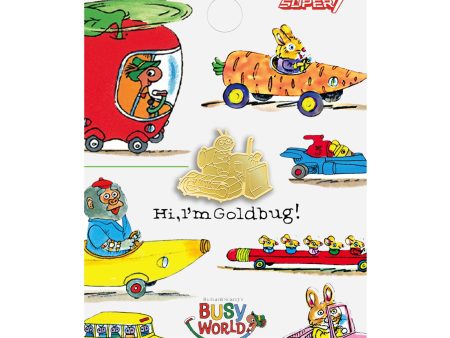 Richard Scarry Gold Bug Enamel Pin Sale