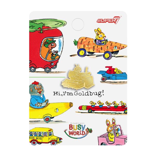 Richard Scarry Gold Bug Enamel Pin Sale