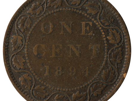 1894 Canada 1-cent Fine (F-12) Sale