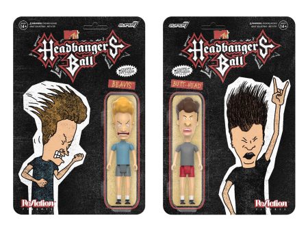 Beavis and Butt-head ReAction Figure - Headbanger s Ball Set of 2 For Discount