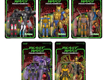 Transformers ReAction Figures Wave 7 Beast Wars - Set of 5 Discount