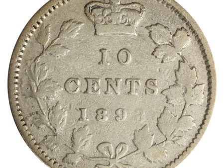 1893 Round Top 3 Canada 10-cents VG-F (VG-10) $ Online Sale