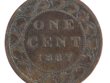 1887 Far 7 Canada 1-cent VG-F (VG-10) Cheap