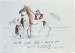 Kentucky Derby 50th Anniversary Print:  We Had Come There To Watch The Real Beasts Perform.  Hot on Sale