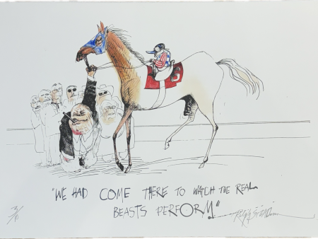 Kentucky Derby 50th Anniversary Print:  We Had Come There To Watch The Real Beasts Perform.  Hot on Sale