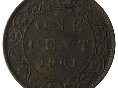 1901 Canada 1-cent Almost Uncirculated (AU-50) For Sale