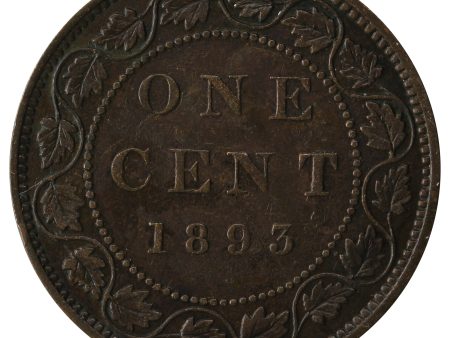 1893 Canada 1-cent VF-EF (VF-30) Cheap