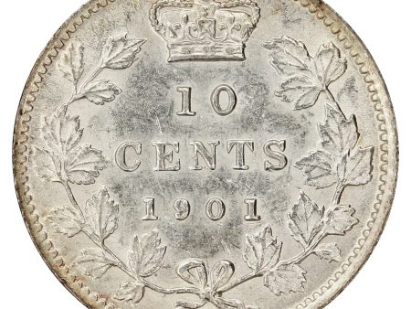 1901 Canada 10-cents AU-UNC (AU-55) $ For Discount