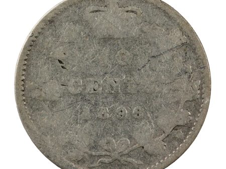 1896 Obv. 5 Canada 10-cents About Good (AG-3) For Sale