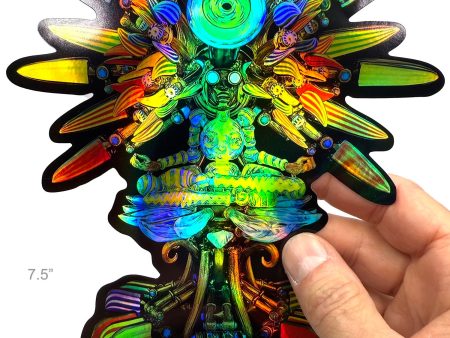 HUGE Banjo  Vishuddha Devi  Rainbow Holographic Vinyl Sticker Discount