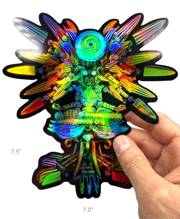 HUGE Banjo  Vishuddha Devi  Rainbow Holographic Vinyl Sticker Discount