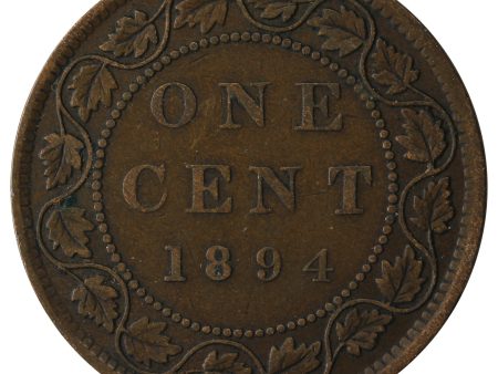 1894 Canada 1-cent F-VF (F-15) Discount