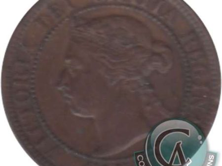 1891 LDLL Obv. 2 Canada 1-cent VF-EF (VF-30) For Cheap