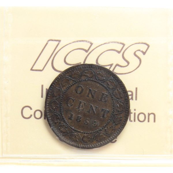 1859 Wide 9 8 Canada 1-cent ICCS Certified VF-30 Hot on Sale