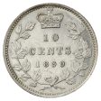 1899 Large 9 s Canada 10-cents Almost Uncirculated (AU-50) $ Online Sale