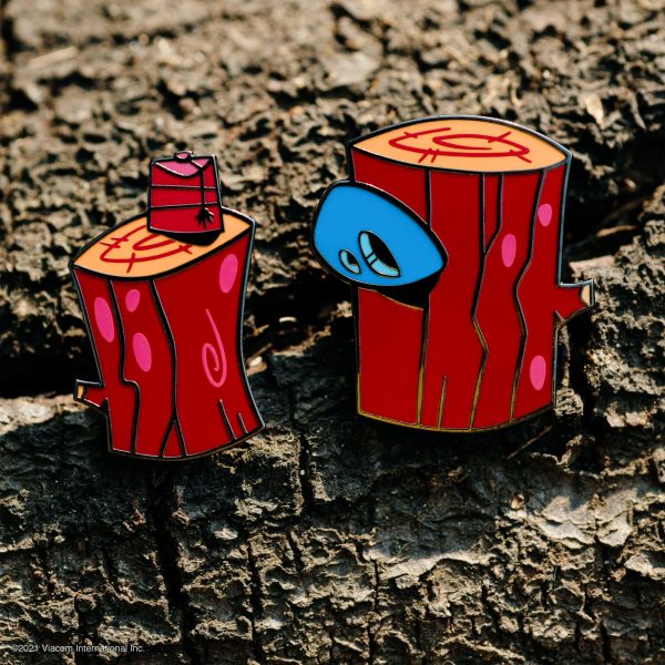 Ren & Stimpy Enamel Pin - LOG! 2-Pin Set For Discount